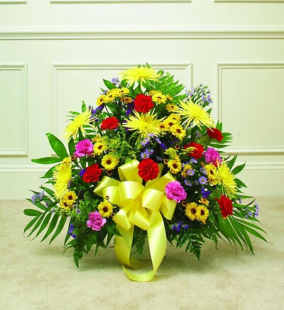 Colorful Sympathy Basket